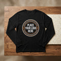 Name with Logo Customized Printed Men’s Full Sleeves Cotton T-Shirt - Masterplayer Designs & Printing