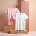 Soft Pink Oversized Hip Hop Customized Printed Women’s Half Sleeves Cotton T-Shirt - Masterplayer Designs & Printing