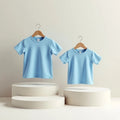 Blue Customized Half Sleeve Kid’s Cotton T-Shirt - Masterplayer Designs & Printing