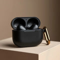Customized Leather Cover for Apple Air Pods – Black - Masterplayer Designs & Printing