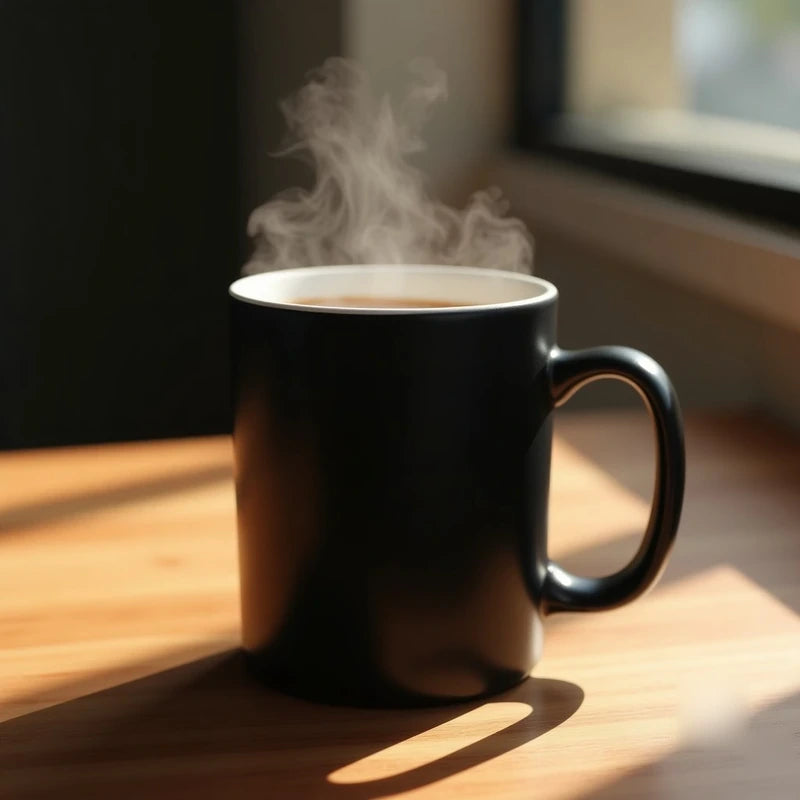 Black Customized Photo Printed Magic Mug Cup - Masterplayer Designs & Printing