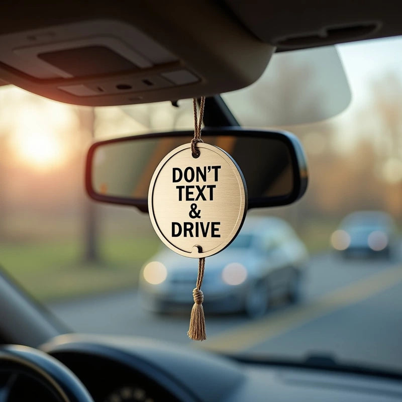 Don’t Text & Drive Customized Printed Car Hanging - Masterplayer Designs & Printing