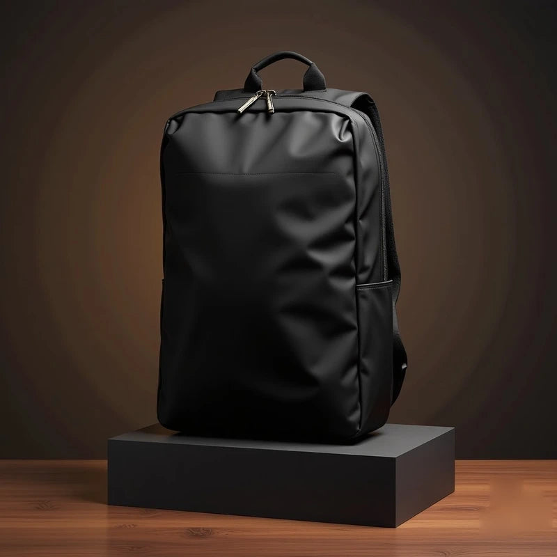 Black Customized Anti Theft Backpack, 15.6 Inch Laptop with USB Charging Port and Water Repellent - Masterplayer Designs & Printing