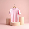 Soft Pink Customized Half Sleeve Kid’s Cotton T-Shirt - Masterplayer Designs & Printing
