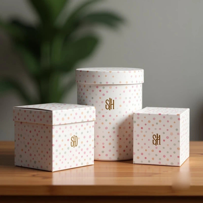 Polka Dots Pattern With Monogram Customized Photo Printed Playing Cards - Masterplayer Designs & Printing