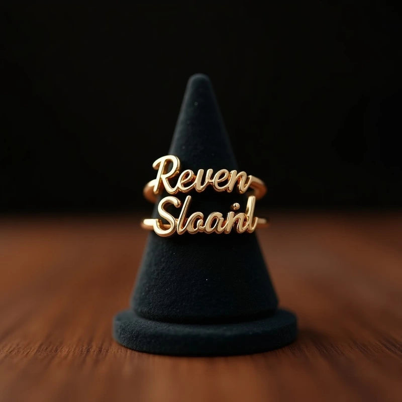 Hindi Name Customized Unisex Name Rings - Masterplayer Designs & Printing