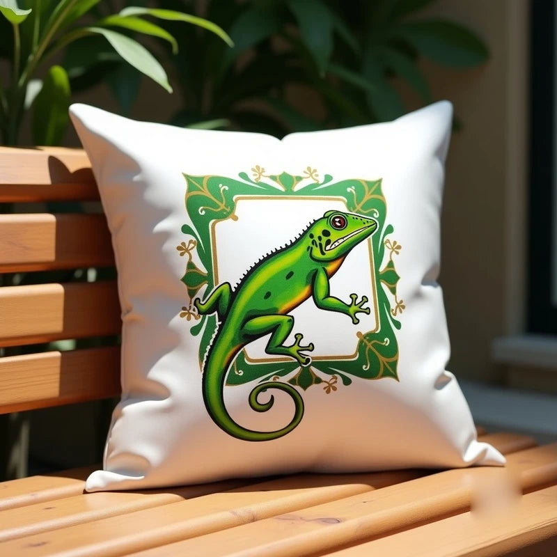 Lizard Design Customized Photo Printed Cushion - Masterplayer Designs & Printing